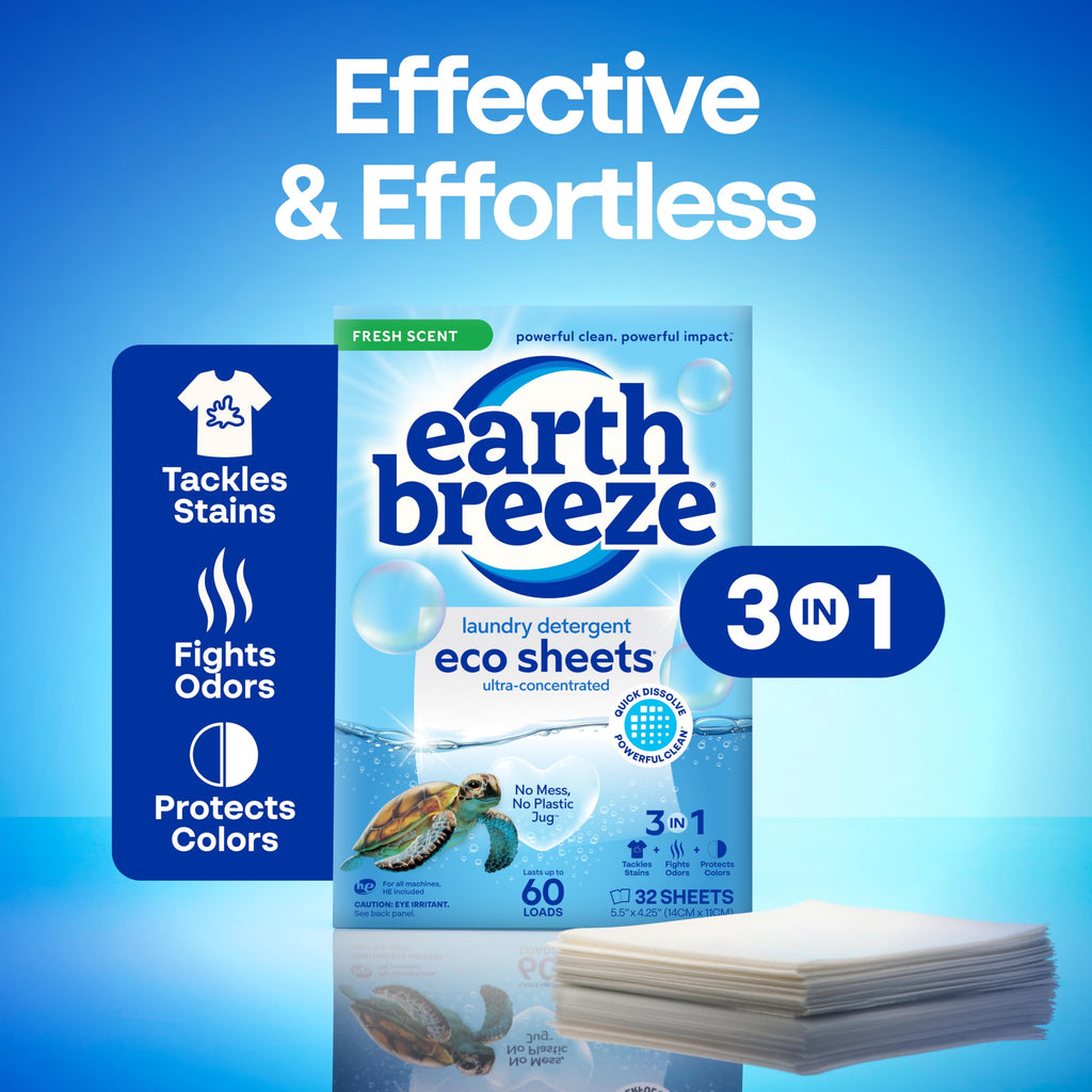 Earth Breeze Laundry Detergent Sheets

