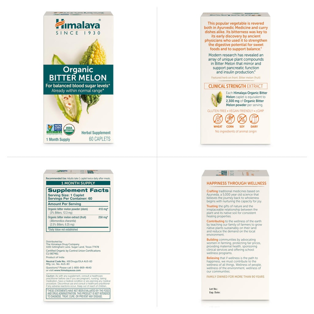 Himalaya Bitter Melon Capsules - Organic, Vegan & Non-GMO

