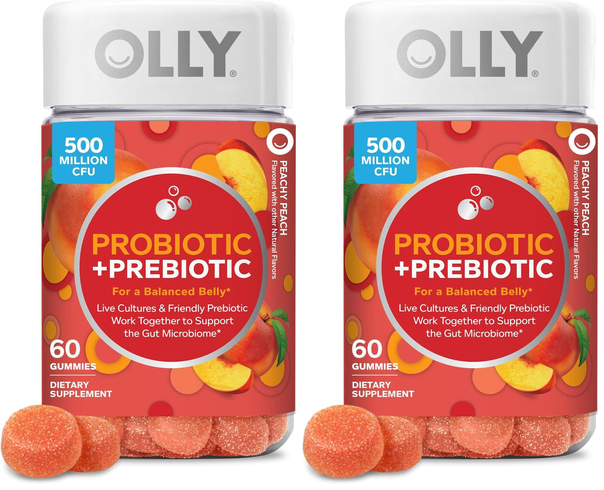 OLLY Probiotic + Prebiotic Gummy for Digestive Health