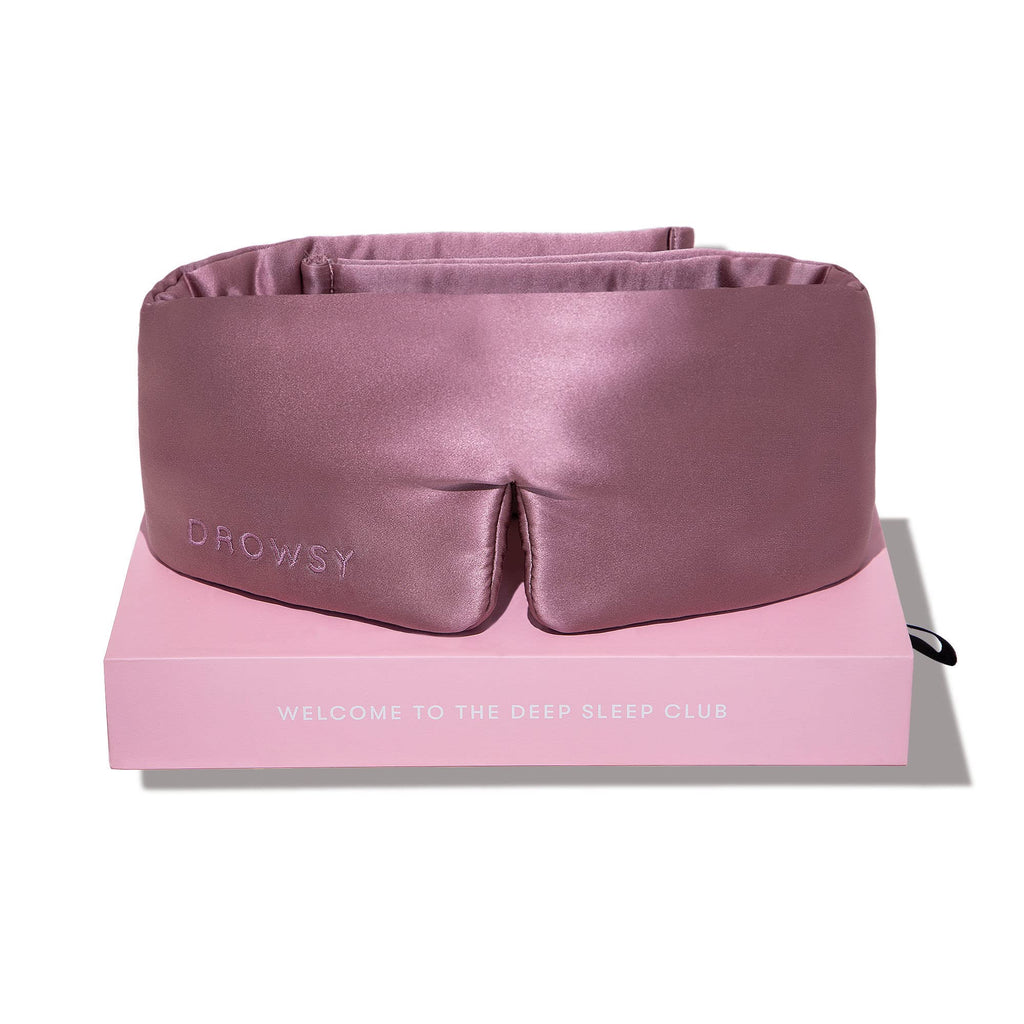 DROWSY Silk Sleep Mask - Face-hugging, padded cocoon in pure Mulberry silk