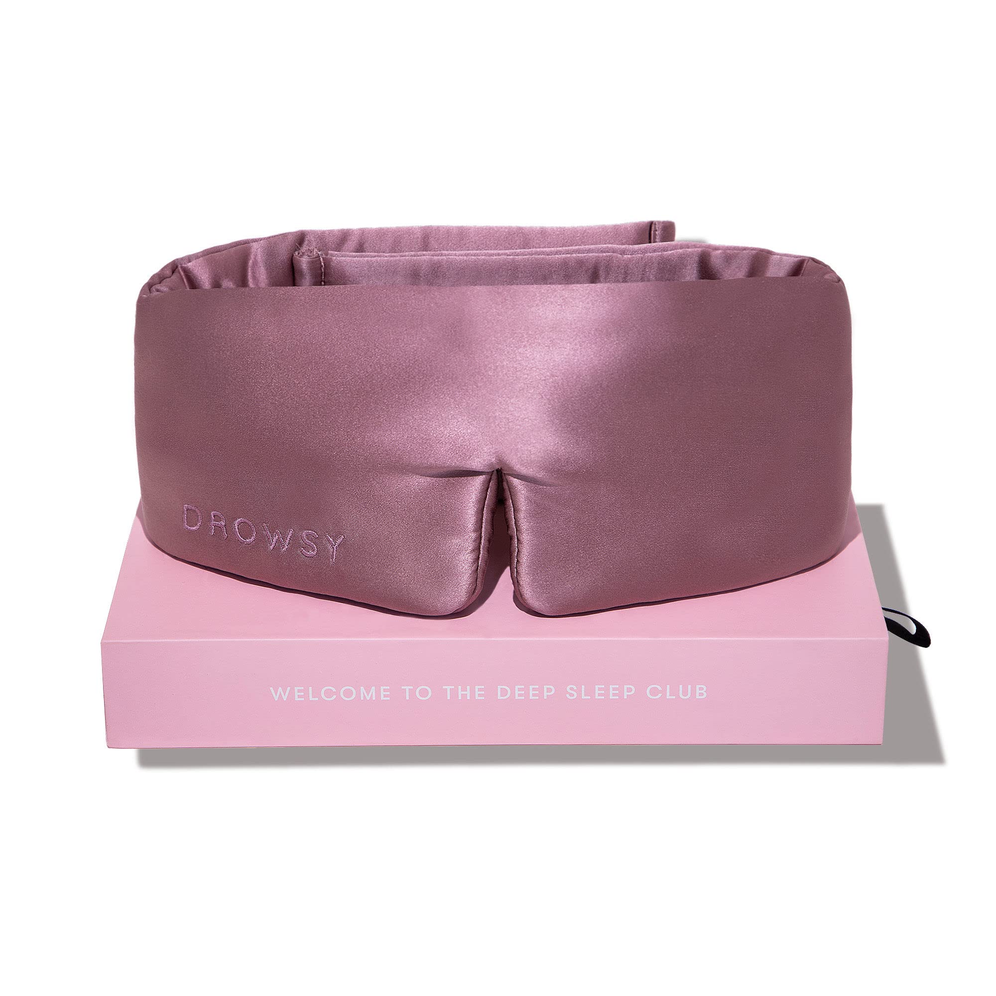 DROWSY Silk Sleep Mask - Face-hugging, padded cocoon in pure Mulberry silk