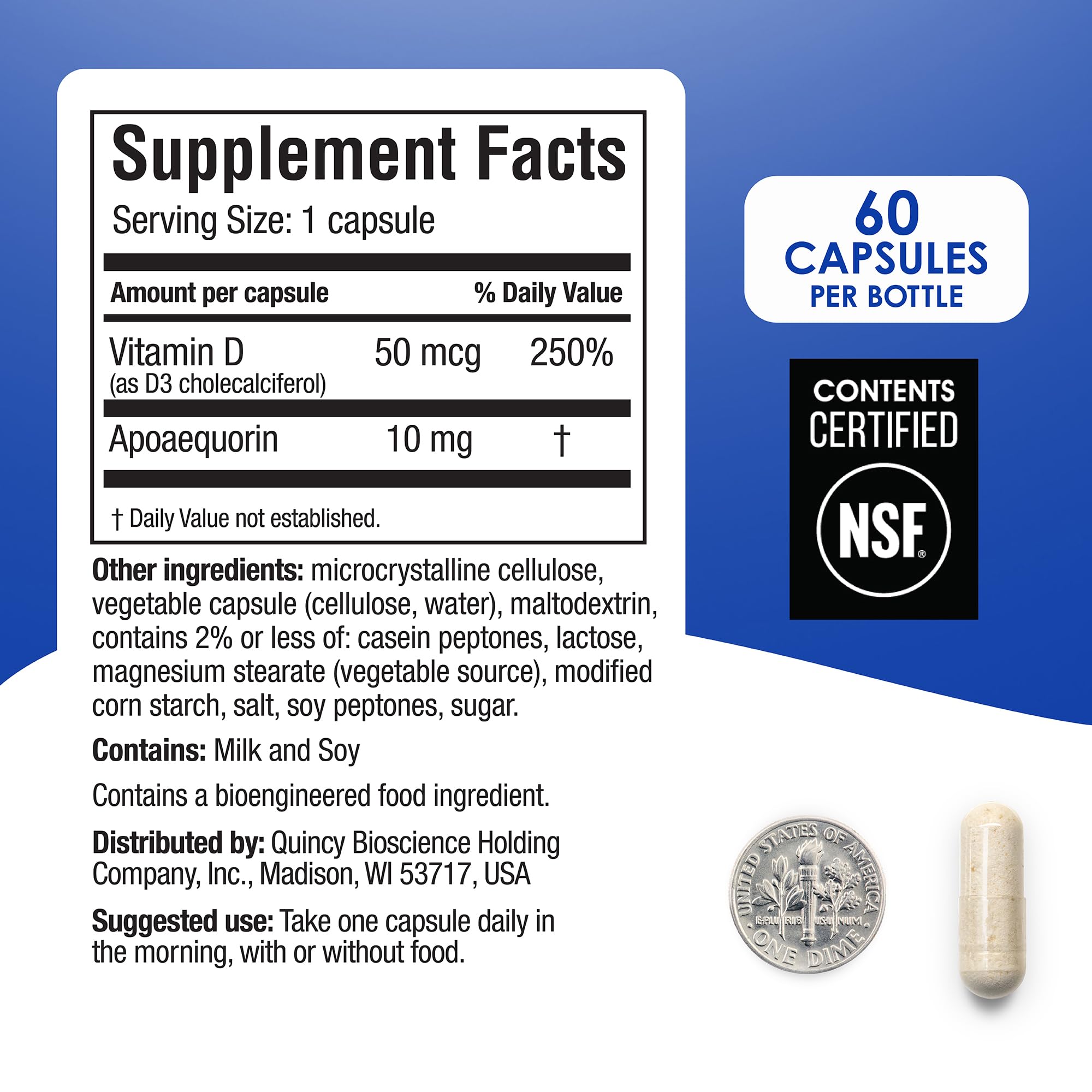 Prevagen Regular Strength Brain Health Supplement

