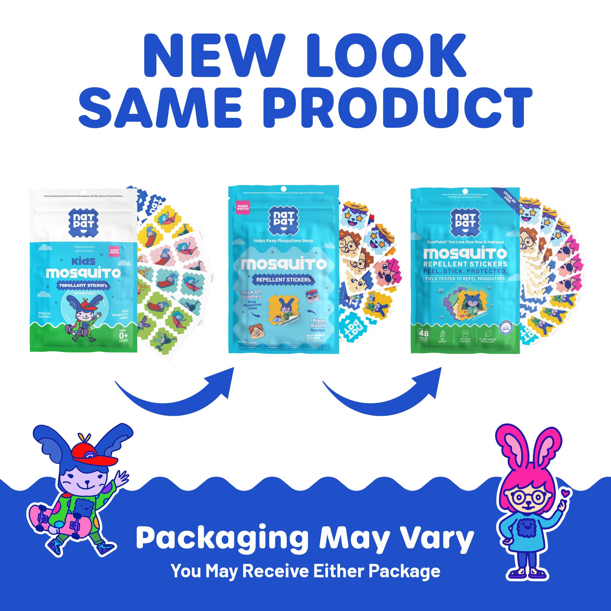 NATPAT BuzzPatch Mosquito Patch Stickers for Kids

