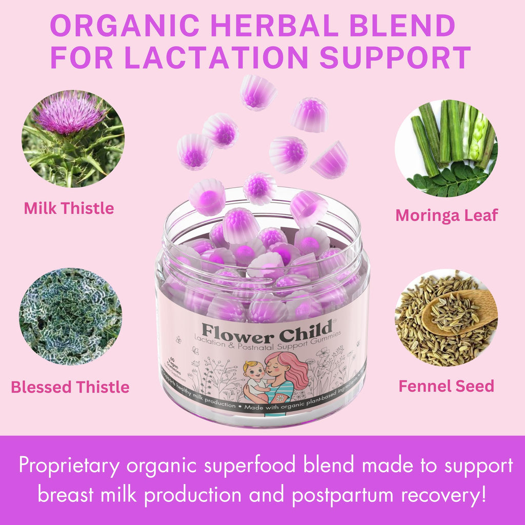 Flower Child Lactation Gummies for Milk Production

