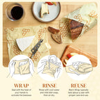 Beeswax Food Wrap Roll - Cut to Size, Plastic Free

