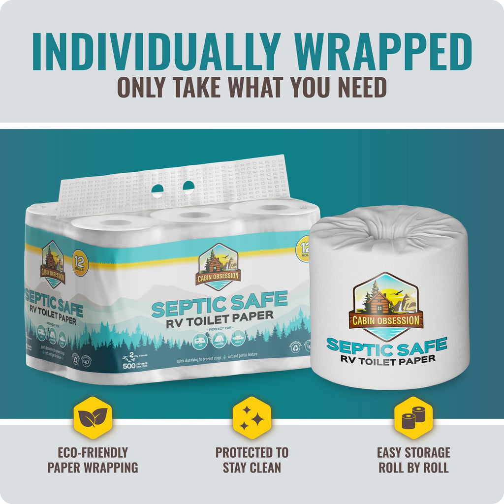 Toilet Paper for Campers and Boats Septic Safe

