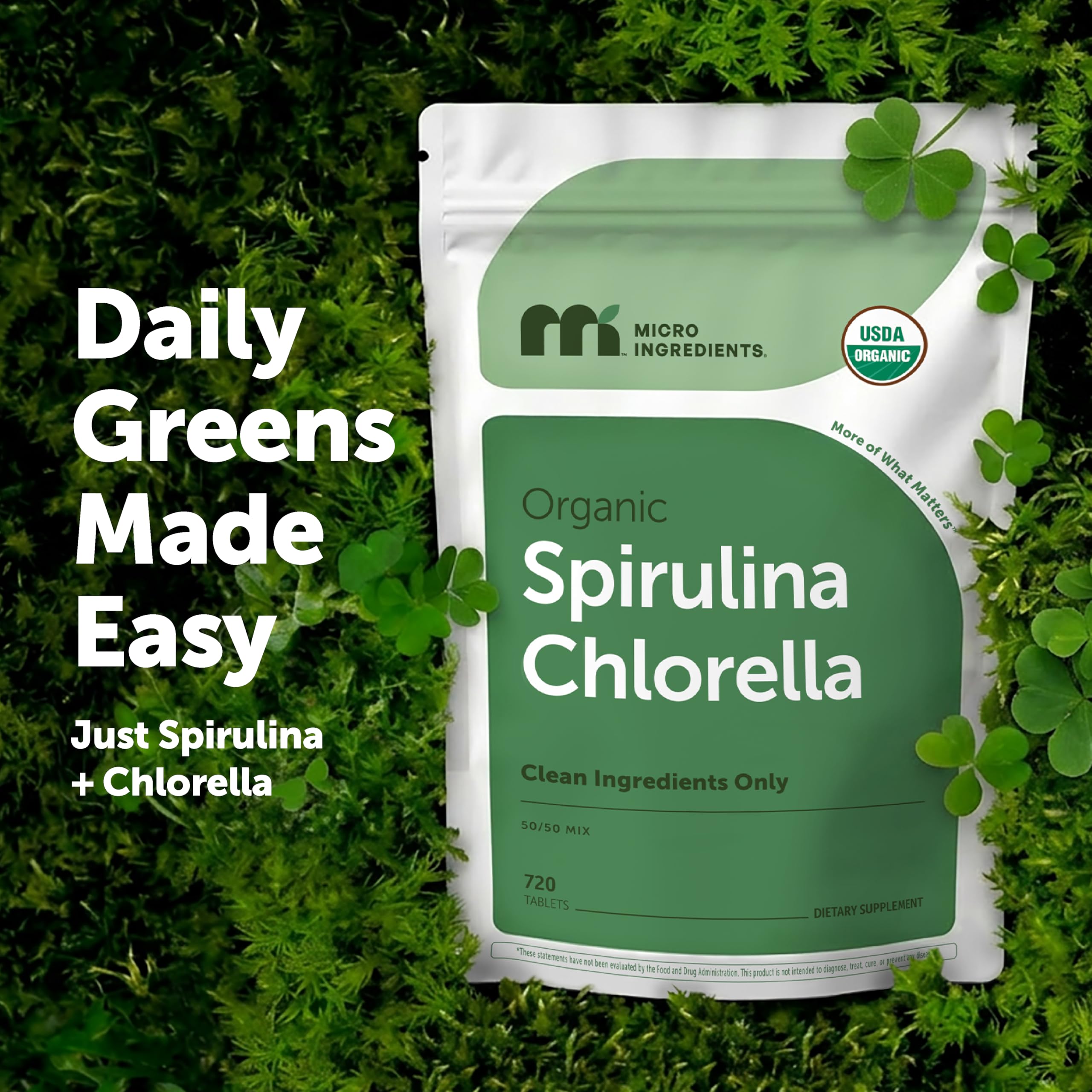 Micro Ingredients Spirulina & Chlorella Tablets | Greens

