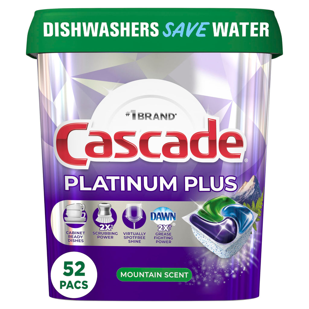 Cascade Platinum Plus ActionPacs Dishwasher Pods

