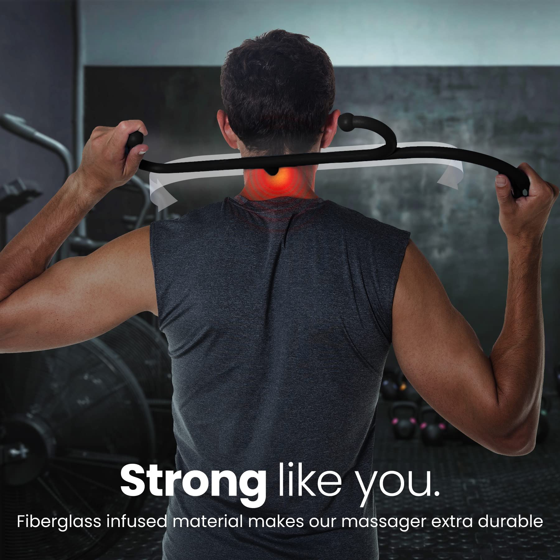 LiBa Back and Neck Massager with Trigger Point Tool | Relief

