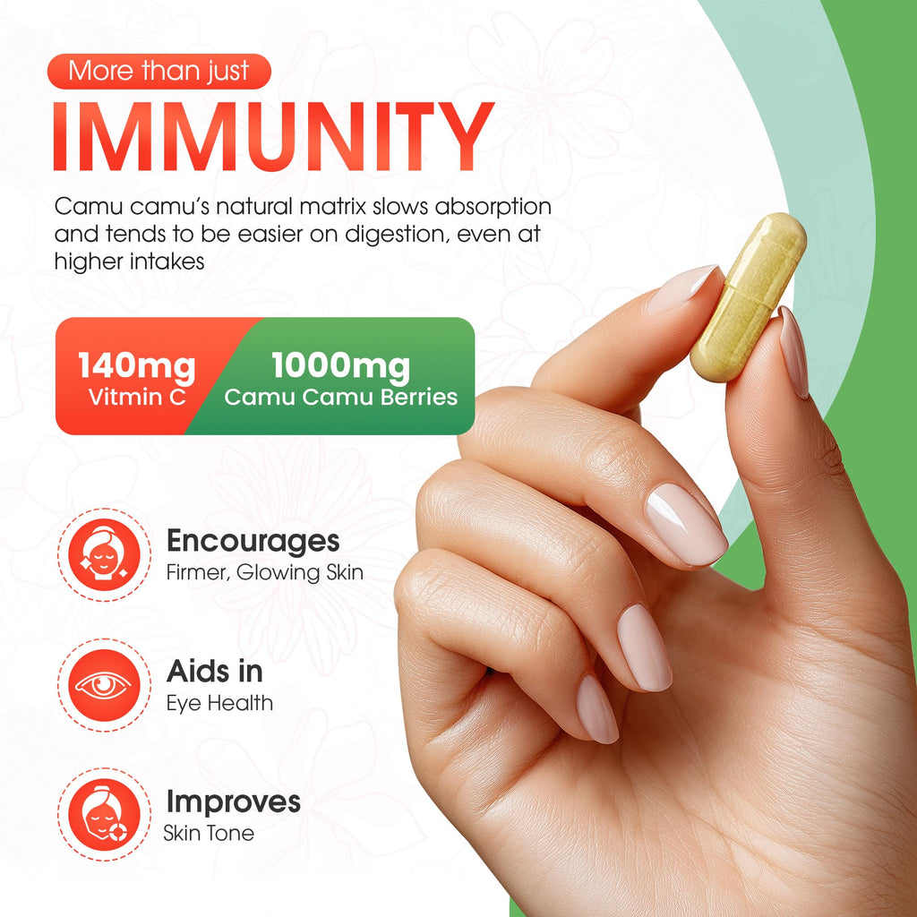 Organic Camu Camu Vitamin C Supplement - Vegan & Non-GMO

