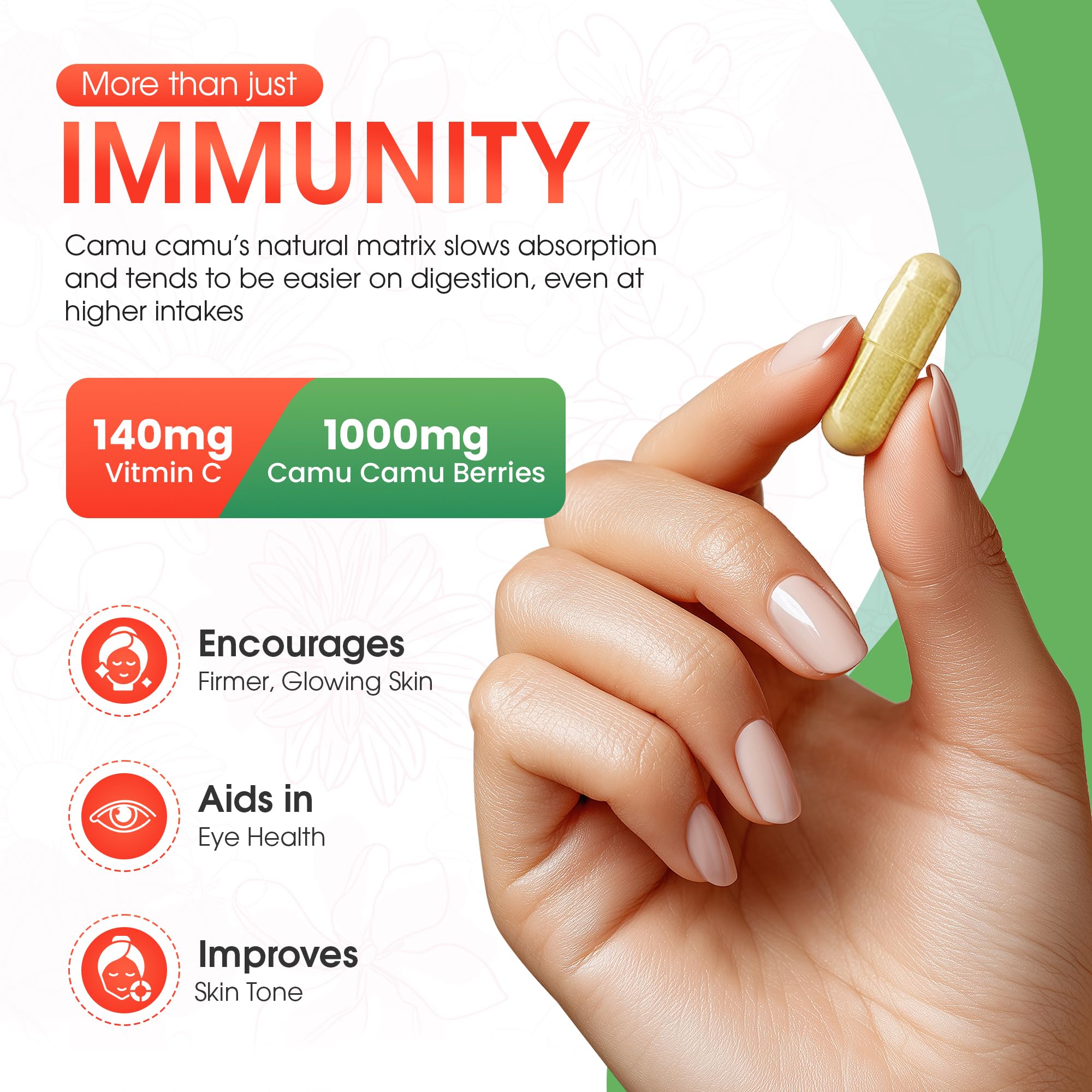 Organic Camu Camu Vitamin C Supplement - Vegan & Non-GMO

