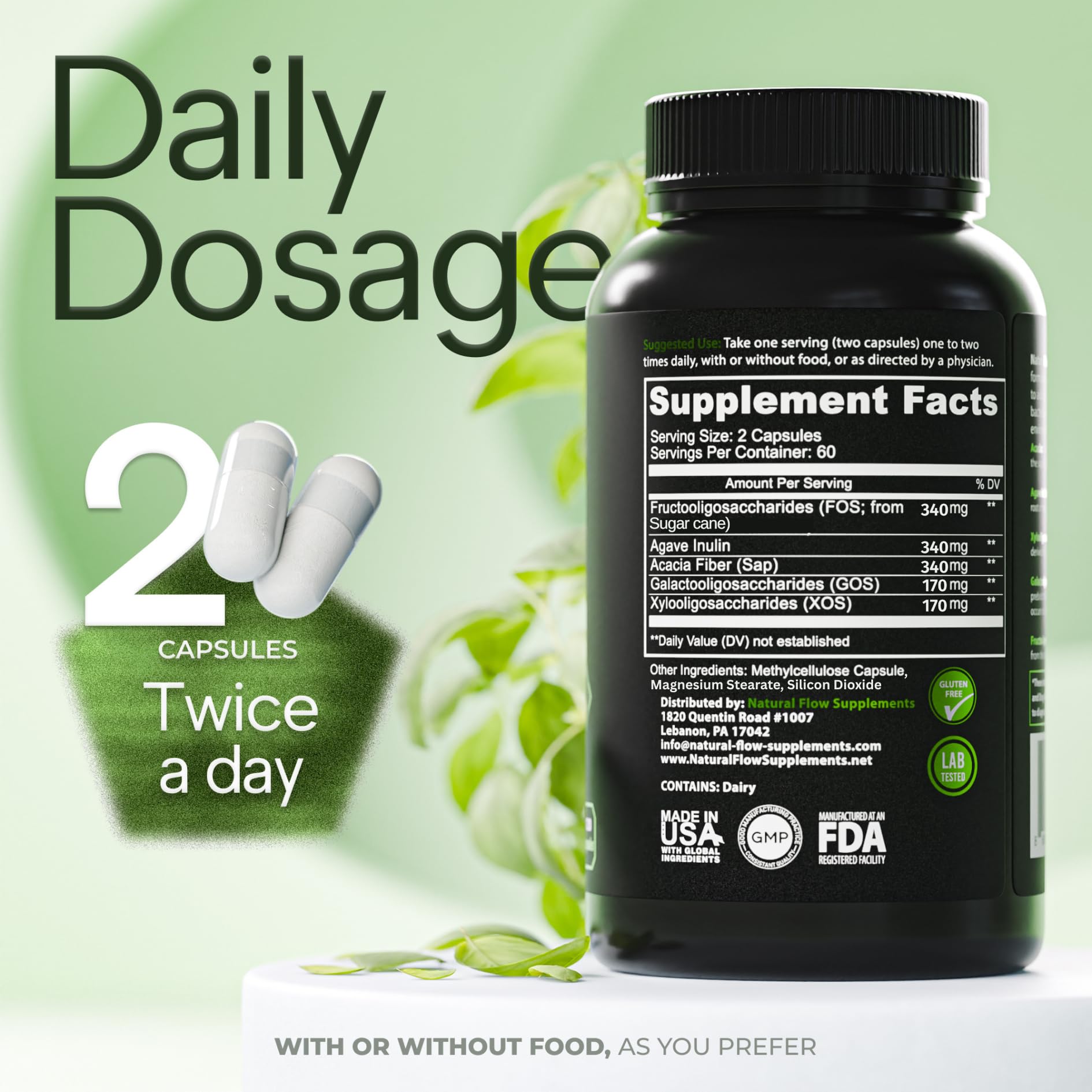 Natural Flow Prebiotic Fiber Supplement

