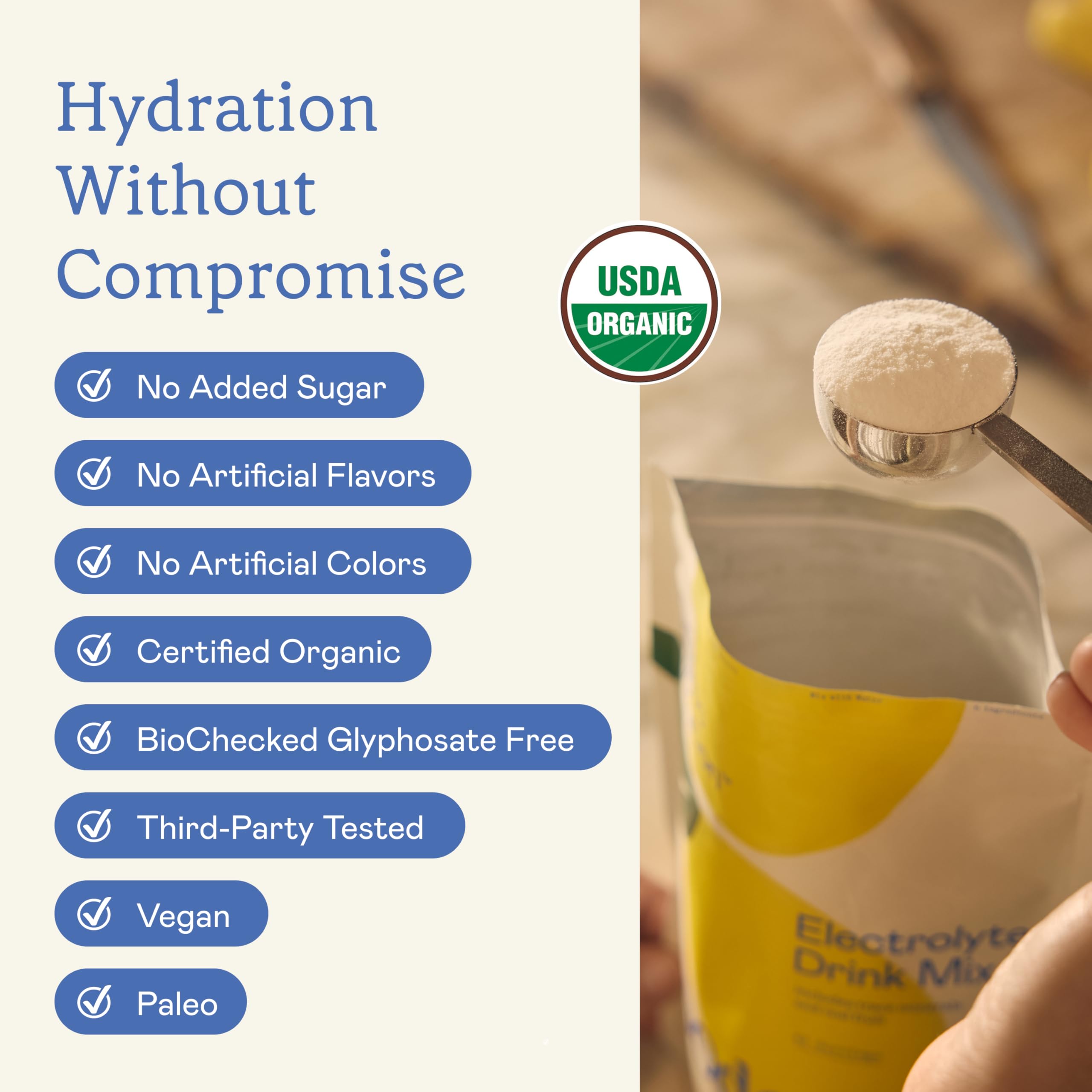 GoodOnya Organic Hydration Electrolyte Drink Mix - Lemonade

