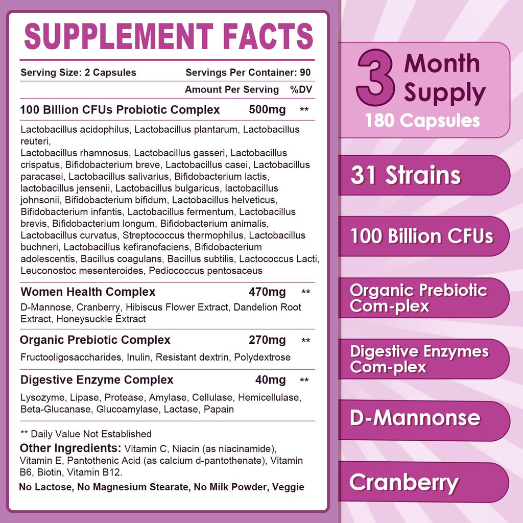 Nature Target Probiotics for Women - Digestive Support

