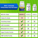 Vitamin B12 Methylcobalamin Supplement by aSquared Nutrition

