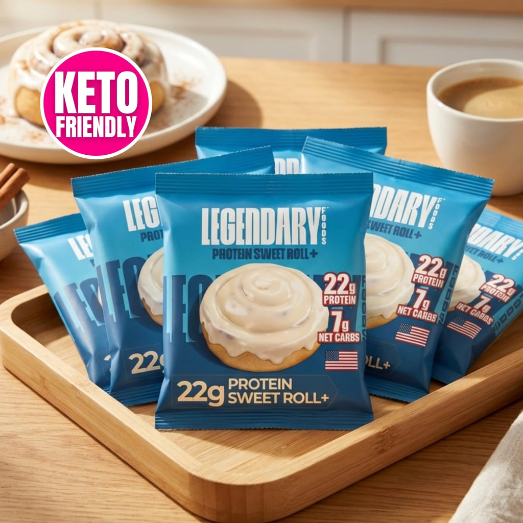 Legendary Foods 22g Protein Bars – Gluten-Free Keto Snack

