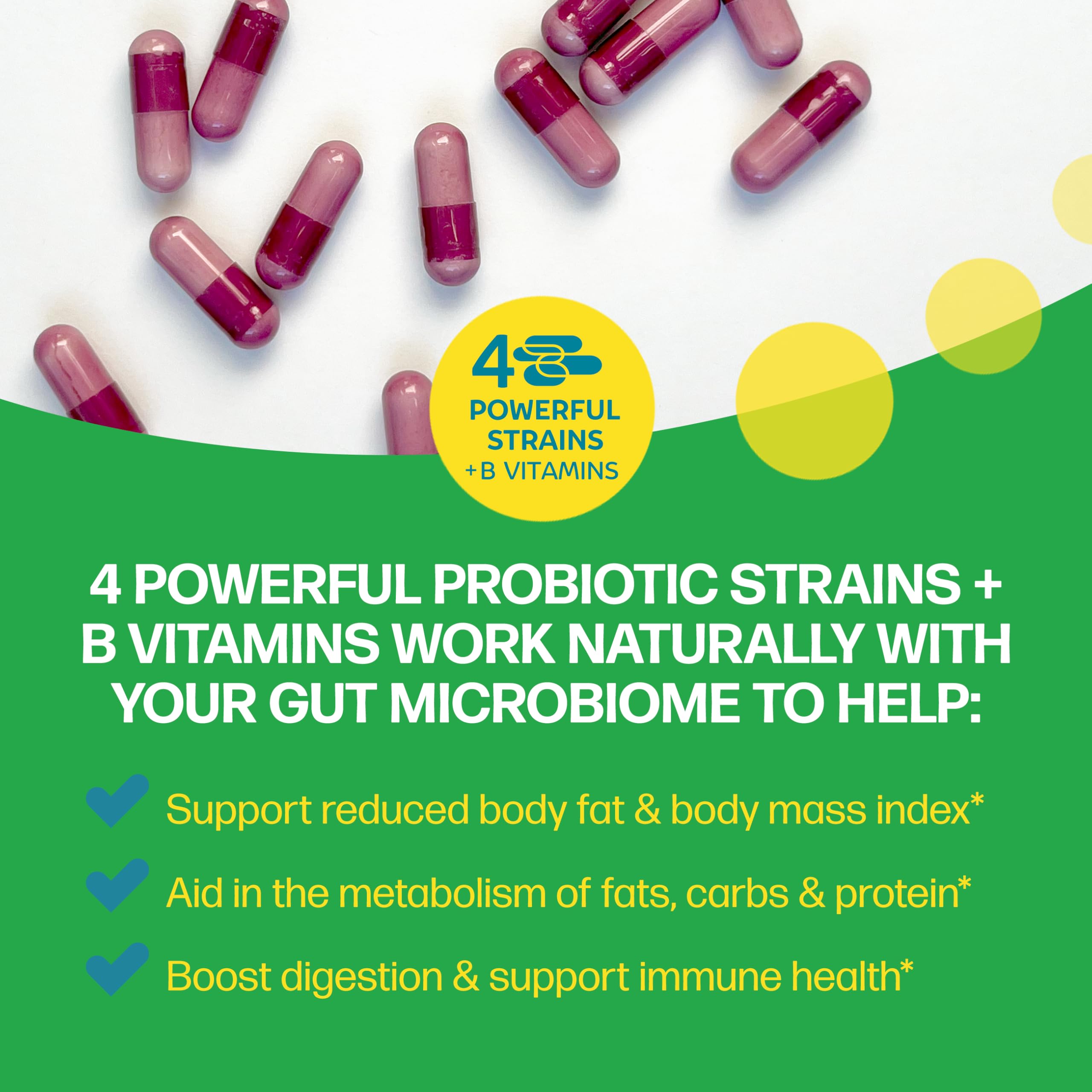 Culturelle Metabolism Probiotic Capsules | Weight Management


