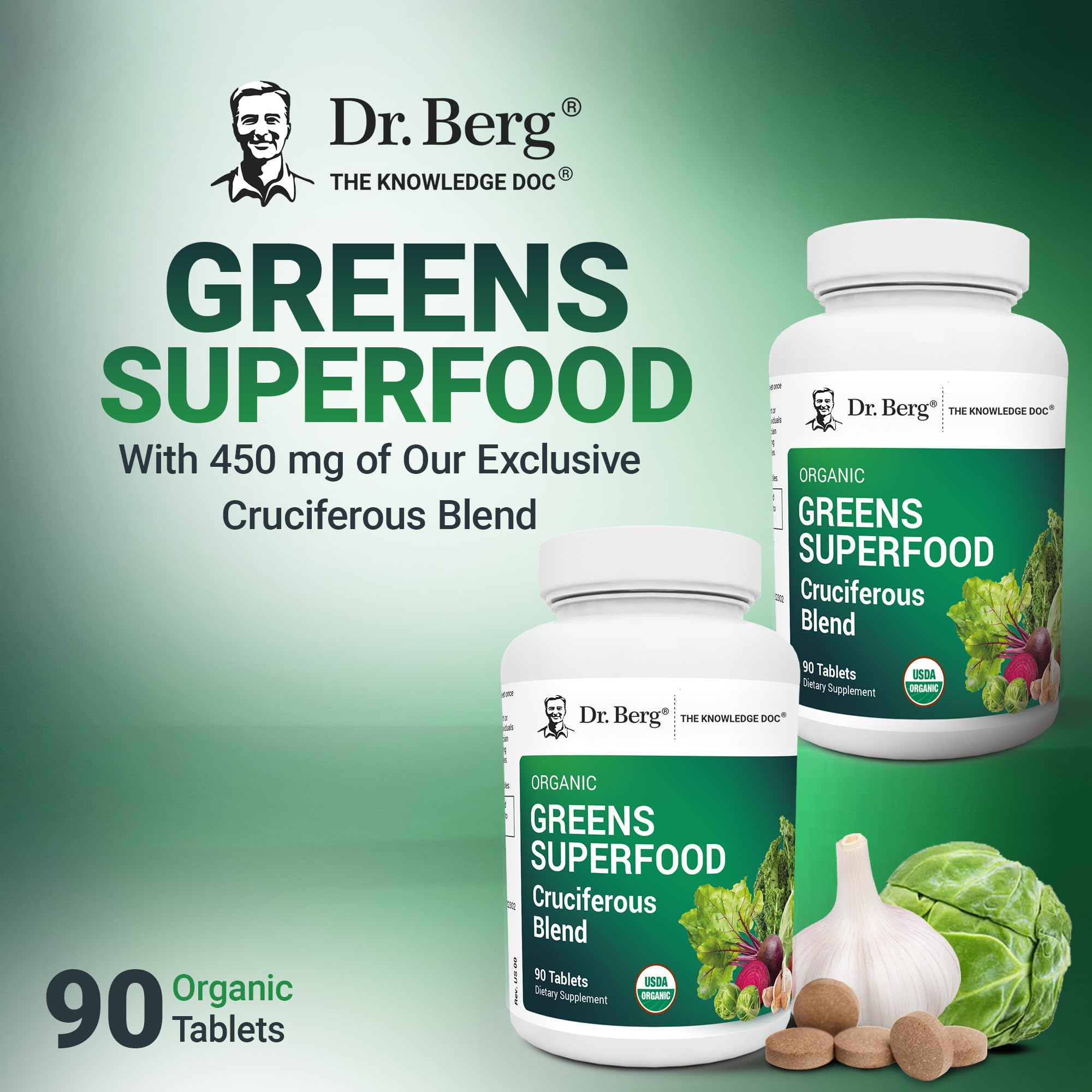 Dr. Berg's Organic Vegetable Tablets - Plant-Based

