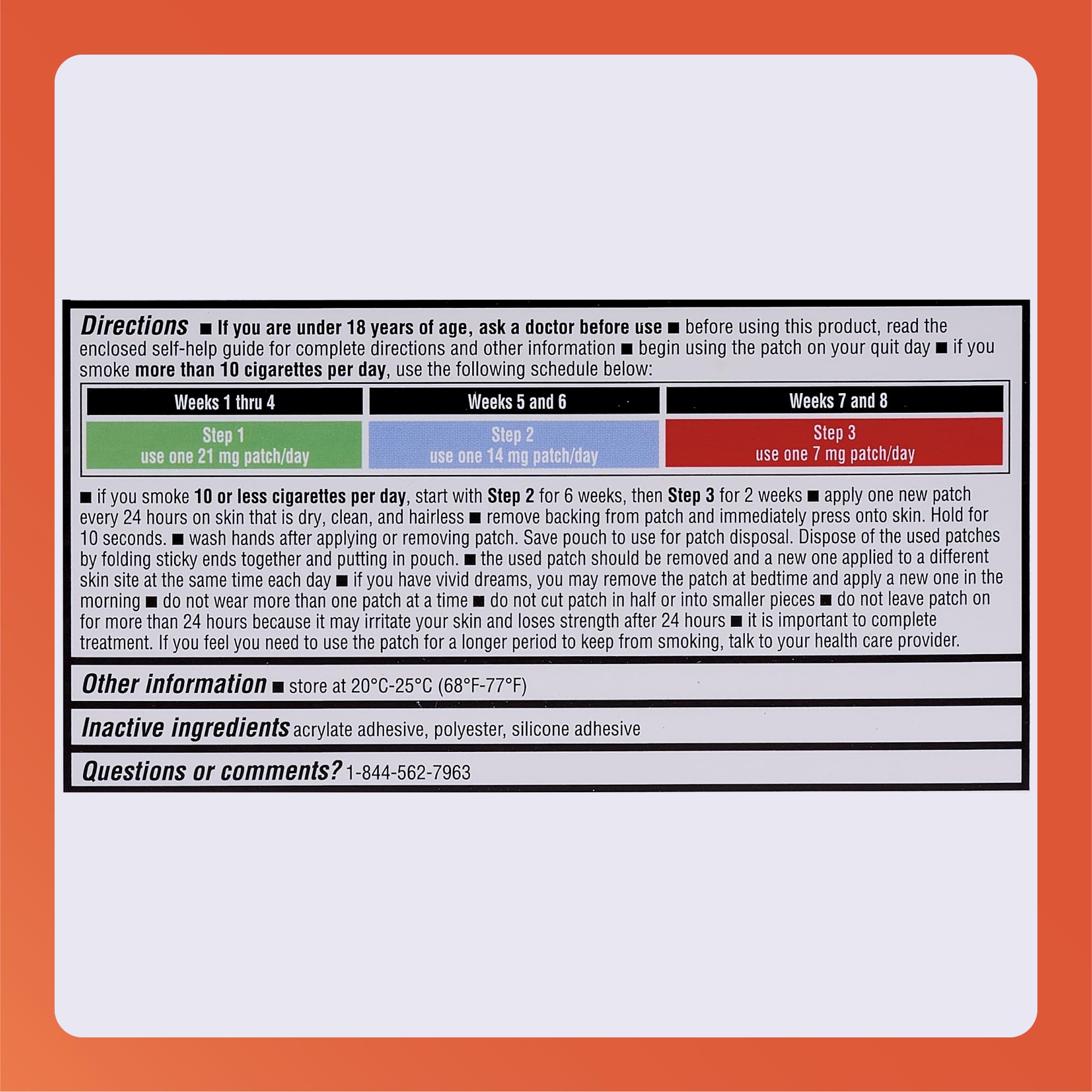 Rugby Clear Nicotine Patch Transdermal Quitting Aid

