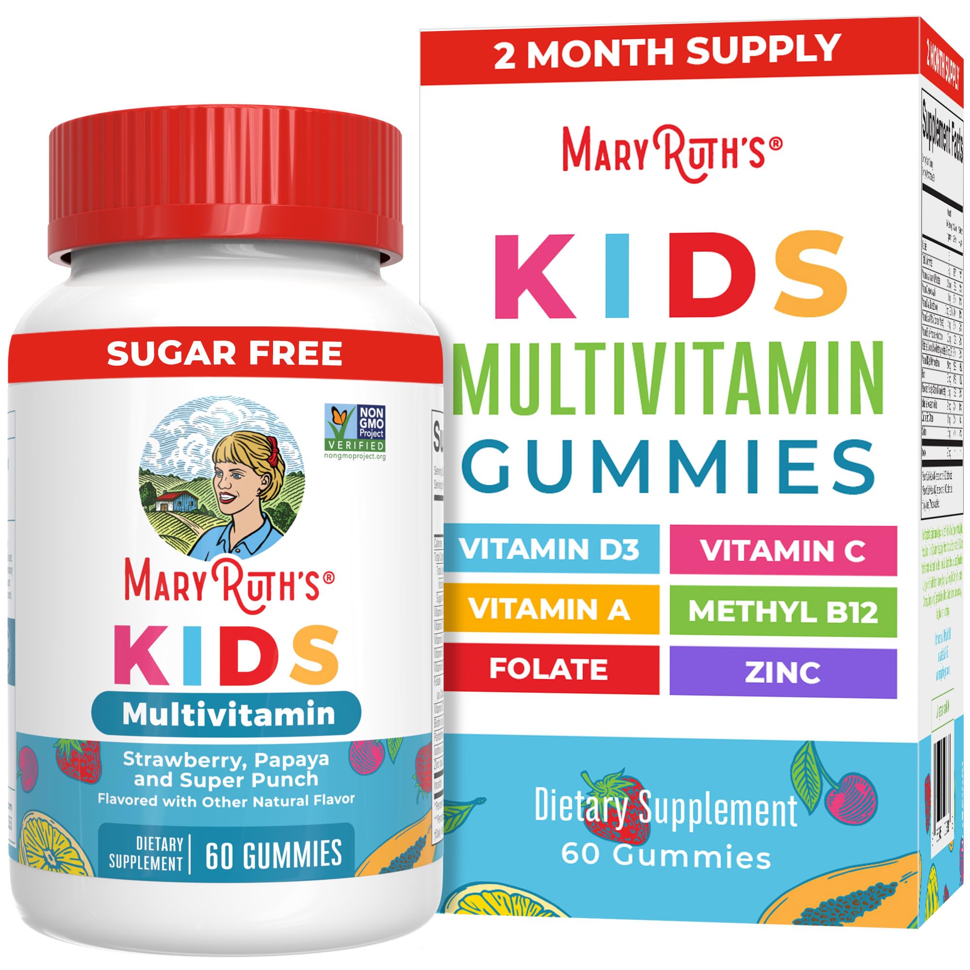 MARYRUTH'S Multivitamin Gummies Sugar Free | Vegan & Gluten Free

