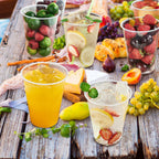 SIUQ Clear Disposable Cups - Crack-Resistant BPA-Free PP

