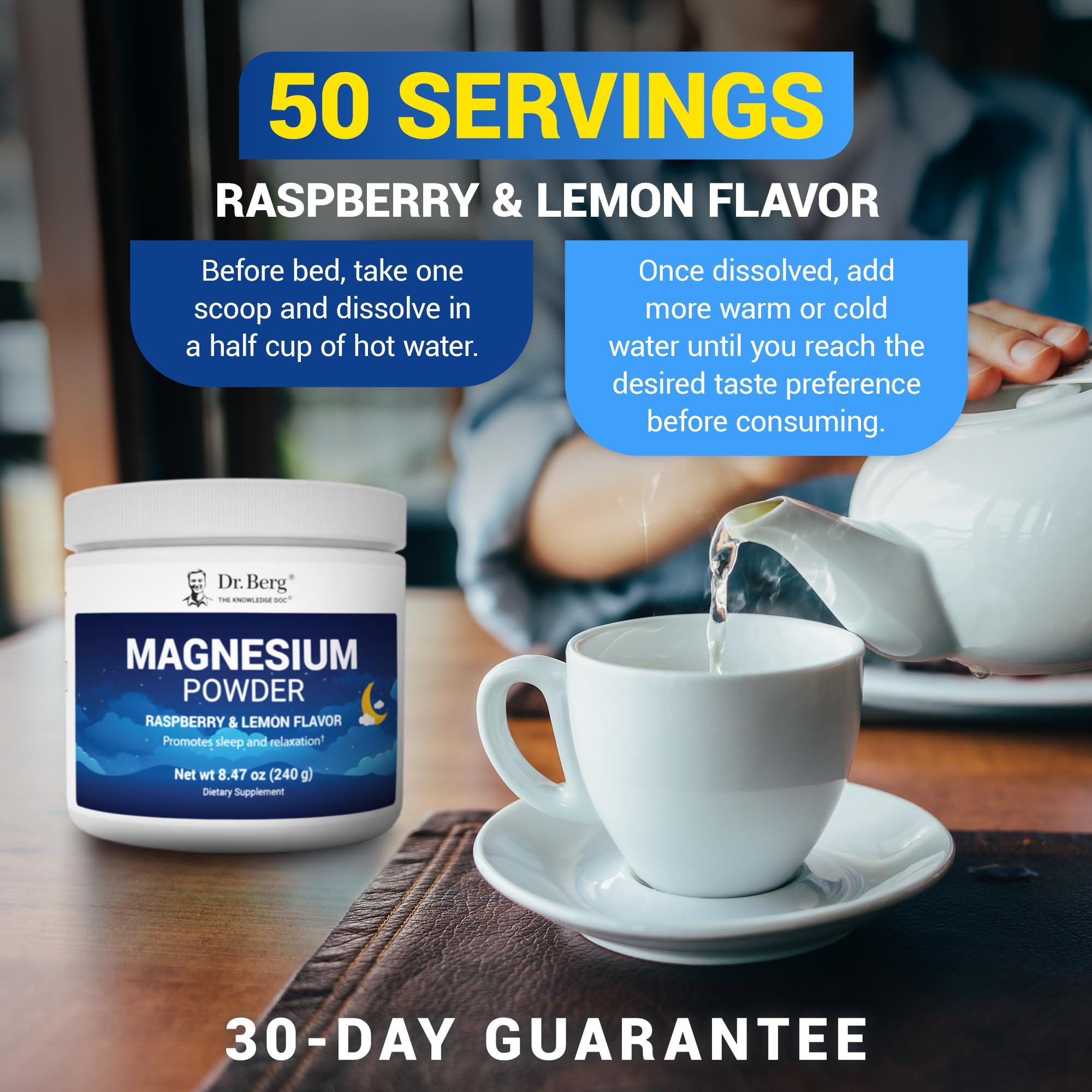 Magnesium Glycinate Powder - Dr. Berg Sleep Support

