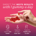 Biotin Gummies for Hair, Skin & Nails - 5,000 mcg Vegan

