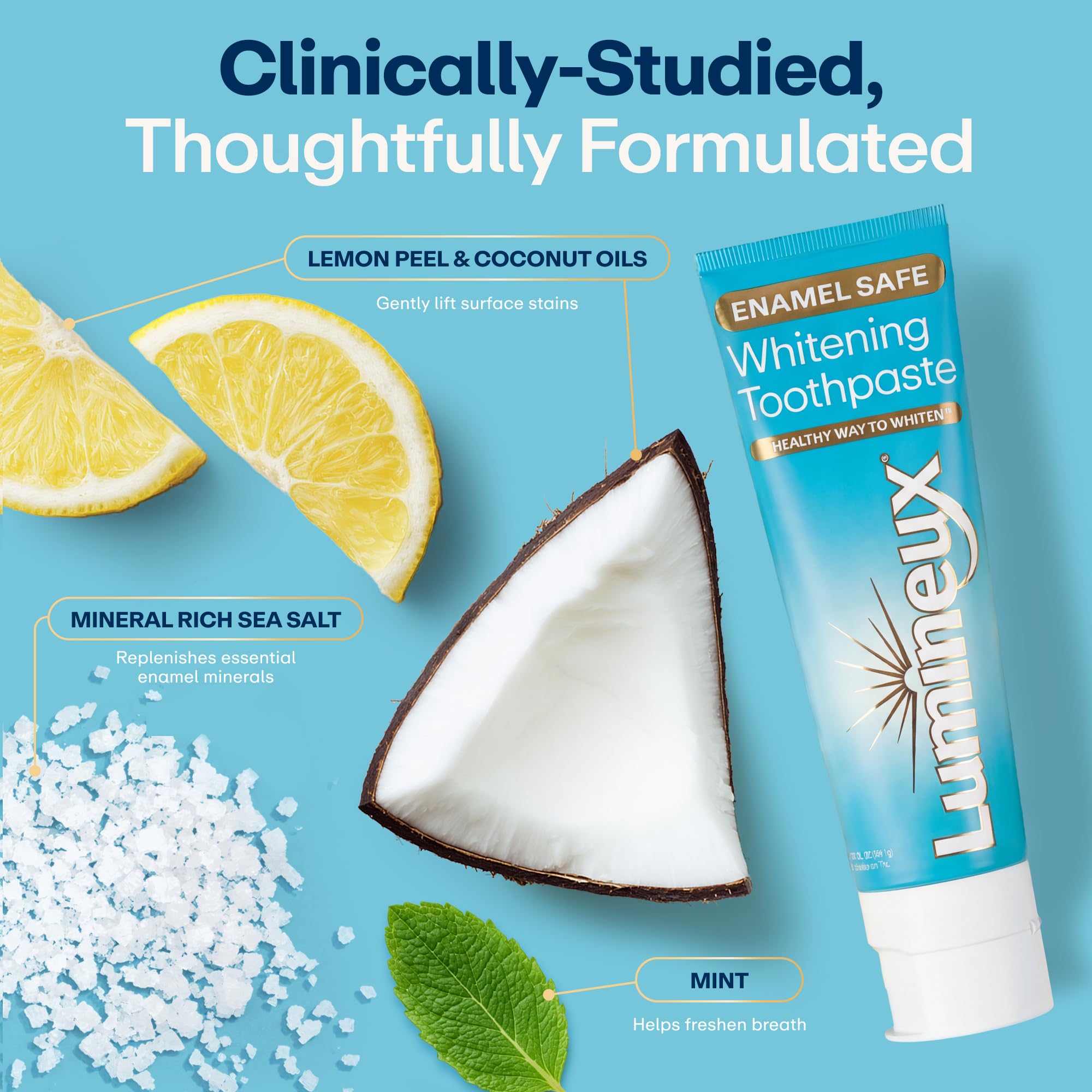 Lumineux Whitening Toothpaste – Enamel Safe & Peroxide Free

