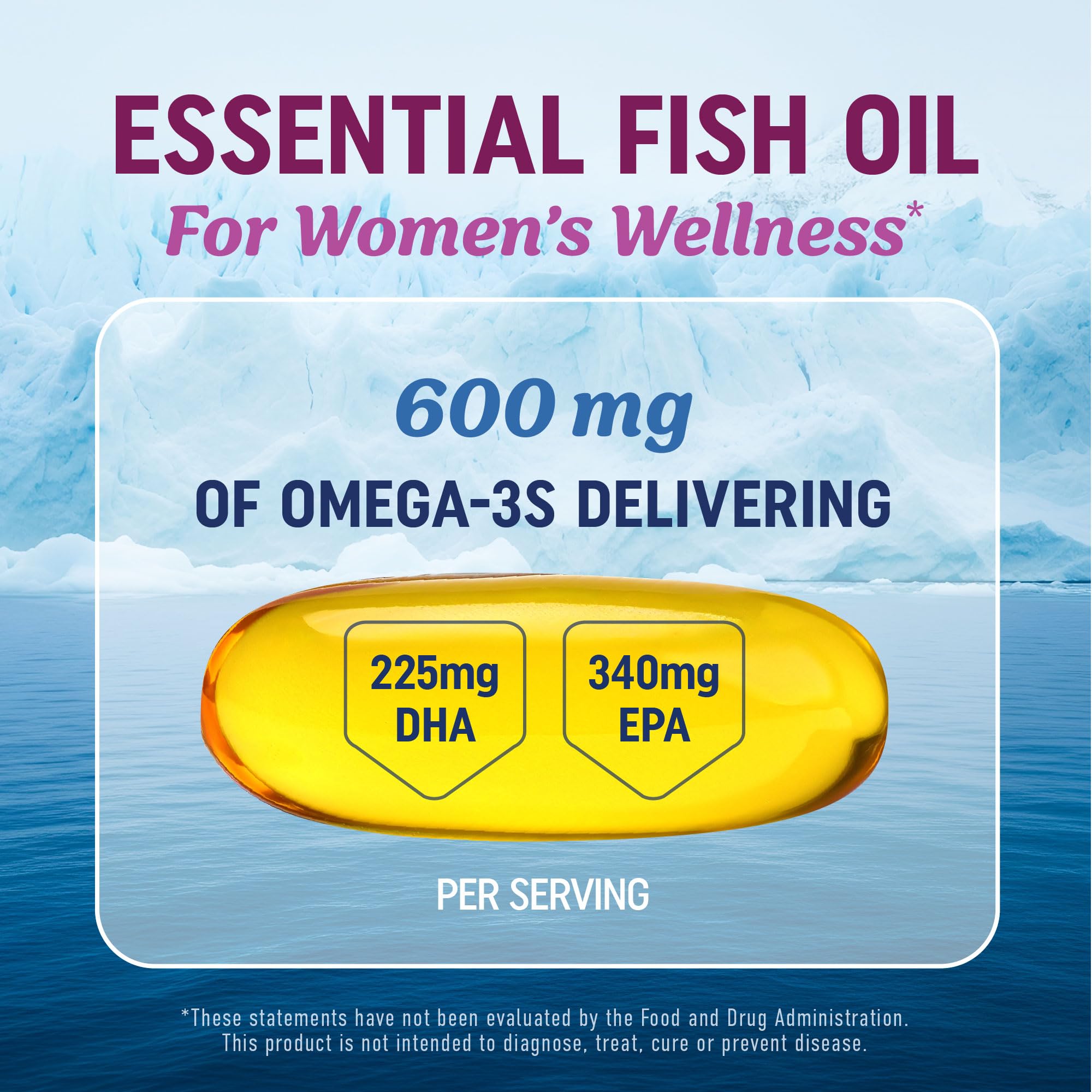 MAV Nutrition Fish Oil Omega-3 for Women | Purity


