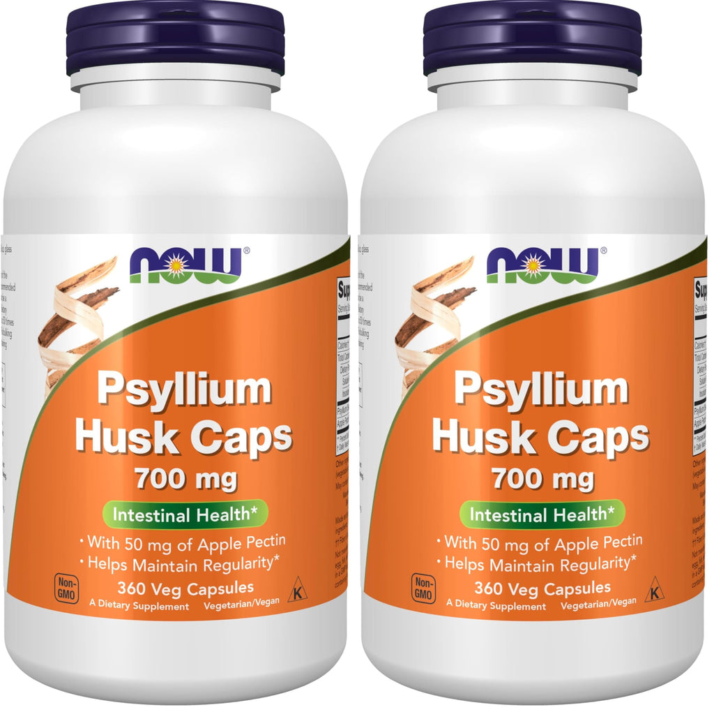NOW Foods Psyllium Husk Capsules with Pectin for Digestive Health