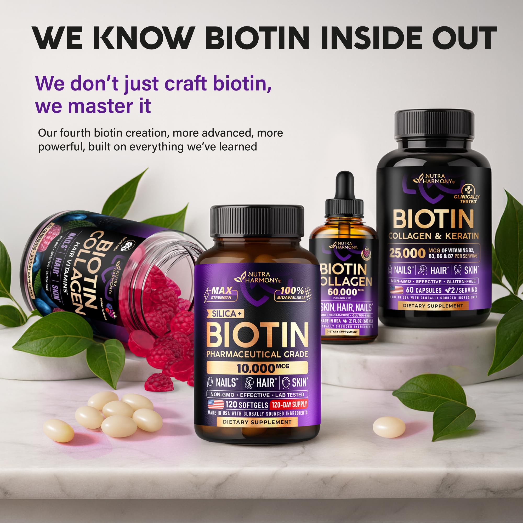 Biotin & Collagen Liquid Drops for Hair, Skin & Nails

