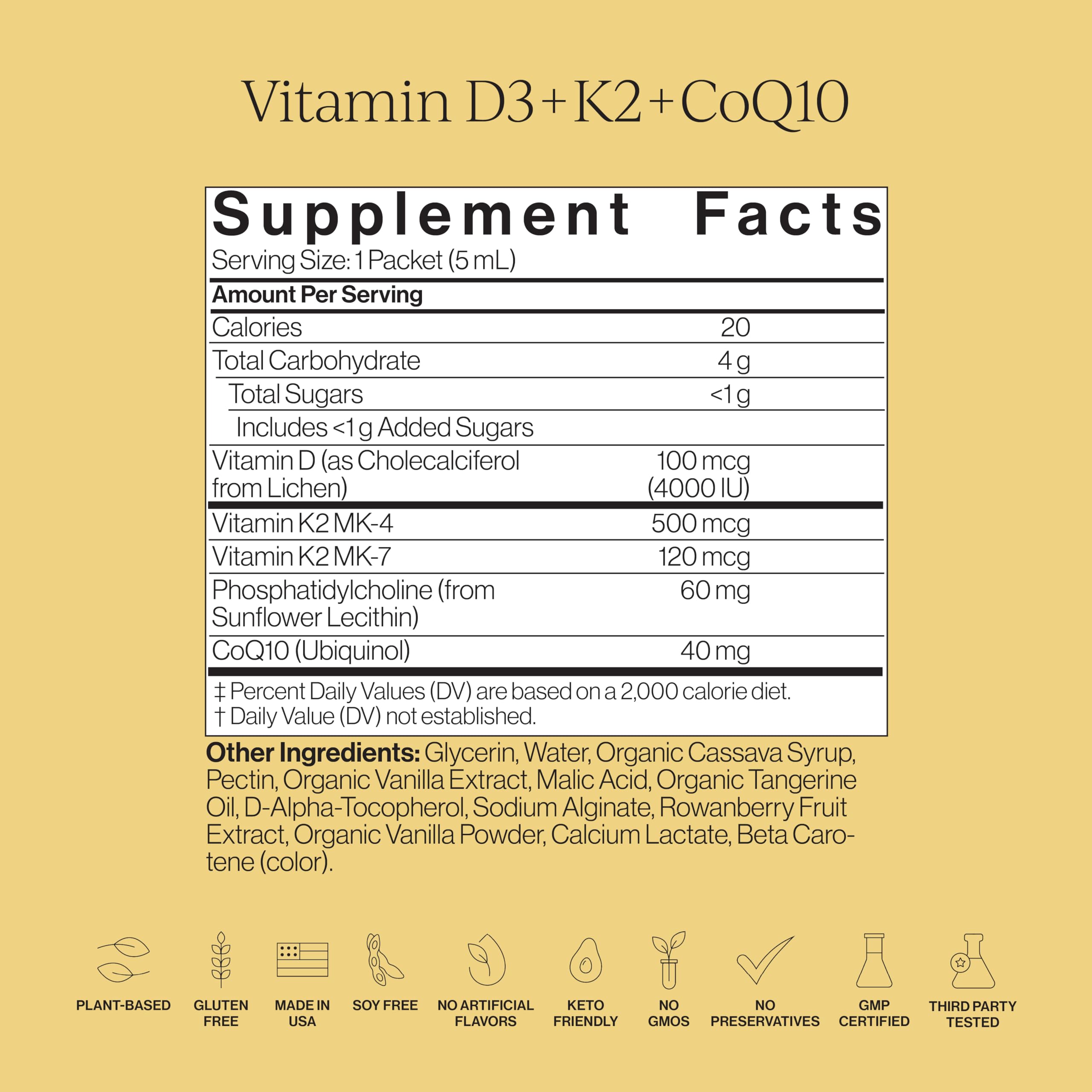 CYMBIOTIKA Liposomal B Vitamins with D3, K2 CoQ10


