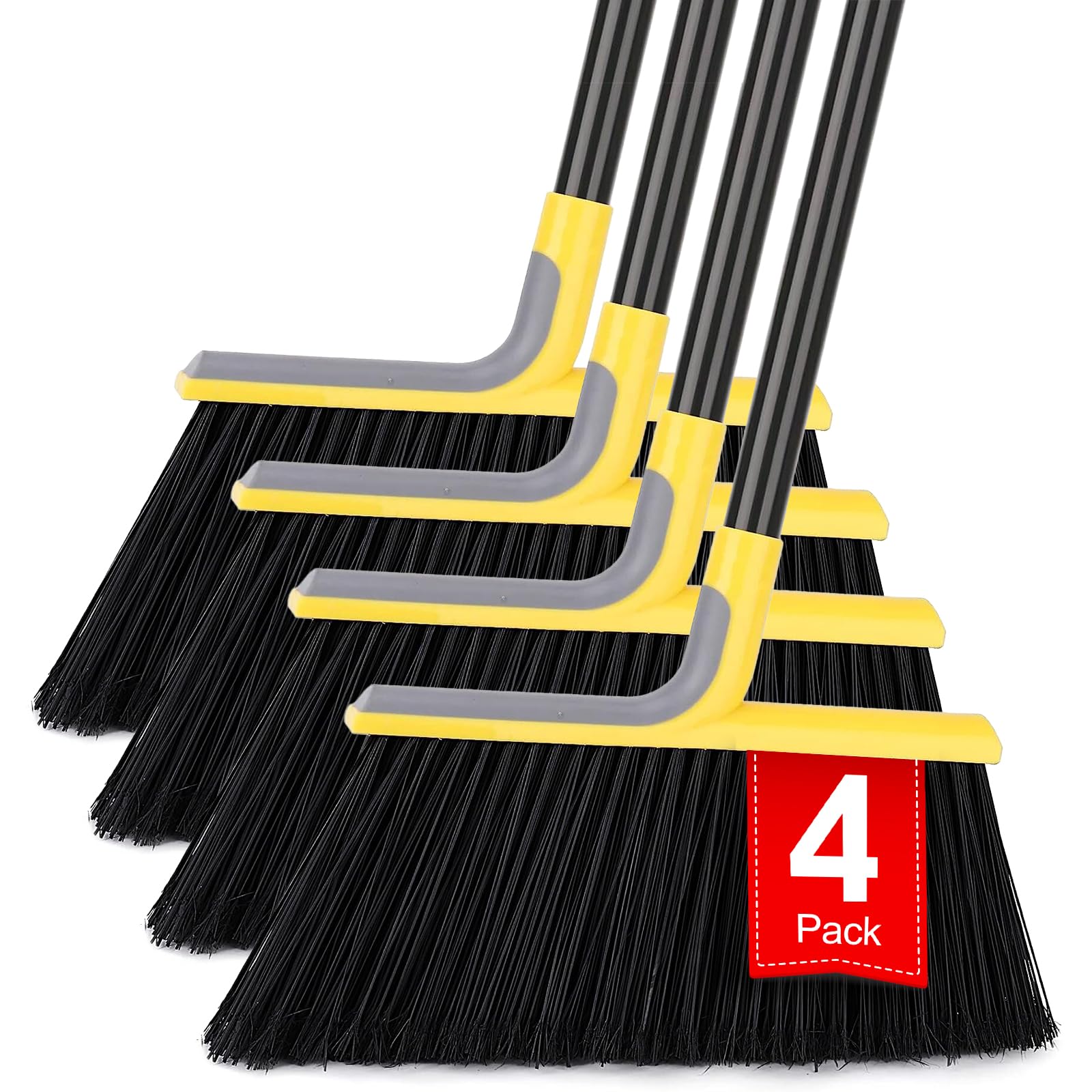 Outdoor Heavy-Duty Broom with Durable Bristles for Indoor and Outdoor Cleaning