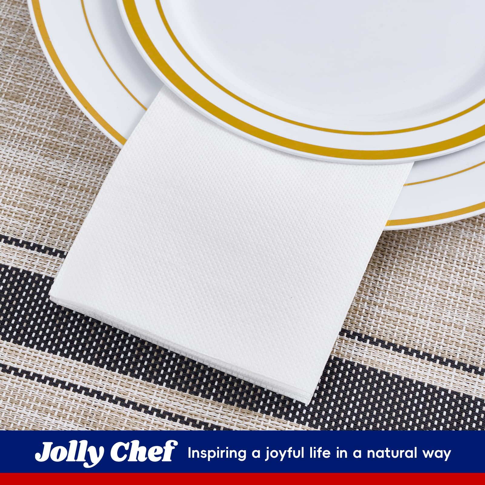 JOLLY CHEF Disposable Paper Napkins for Events

