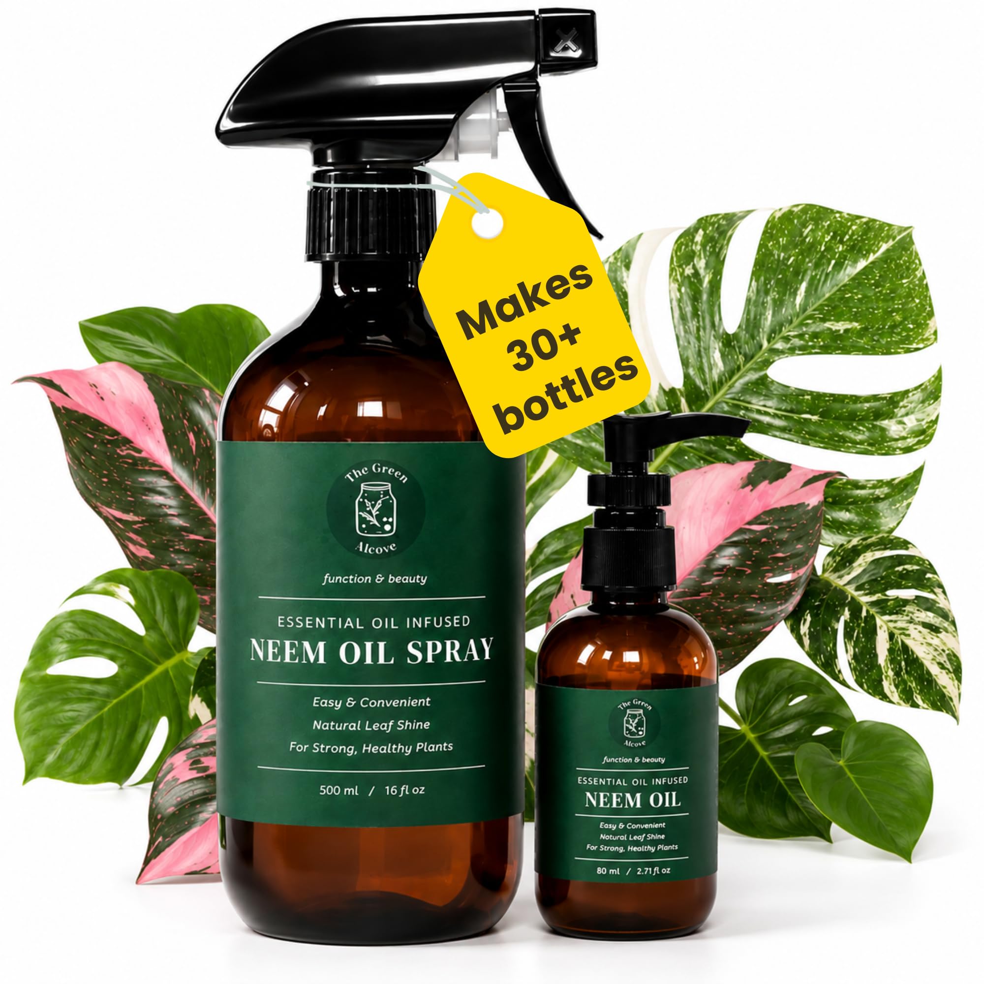 Neem Oil for Plants Kit with Sprayer and Essential Oils

