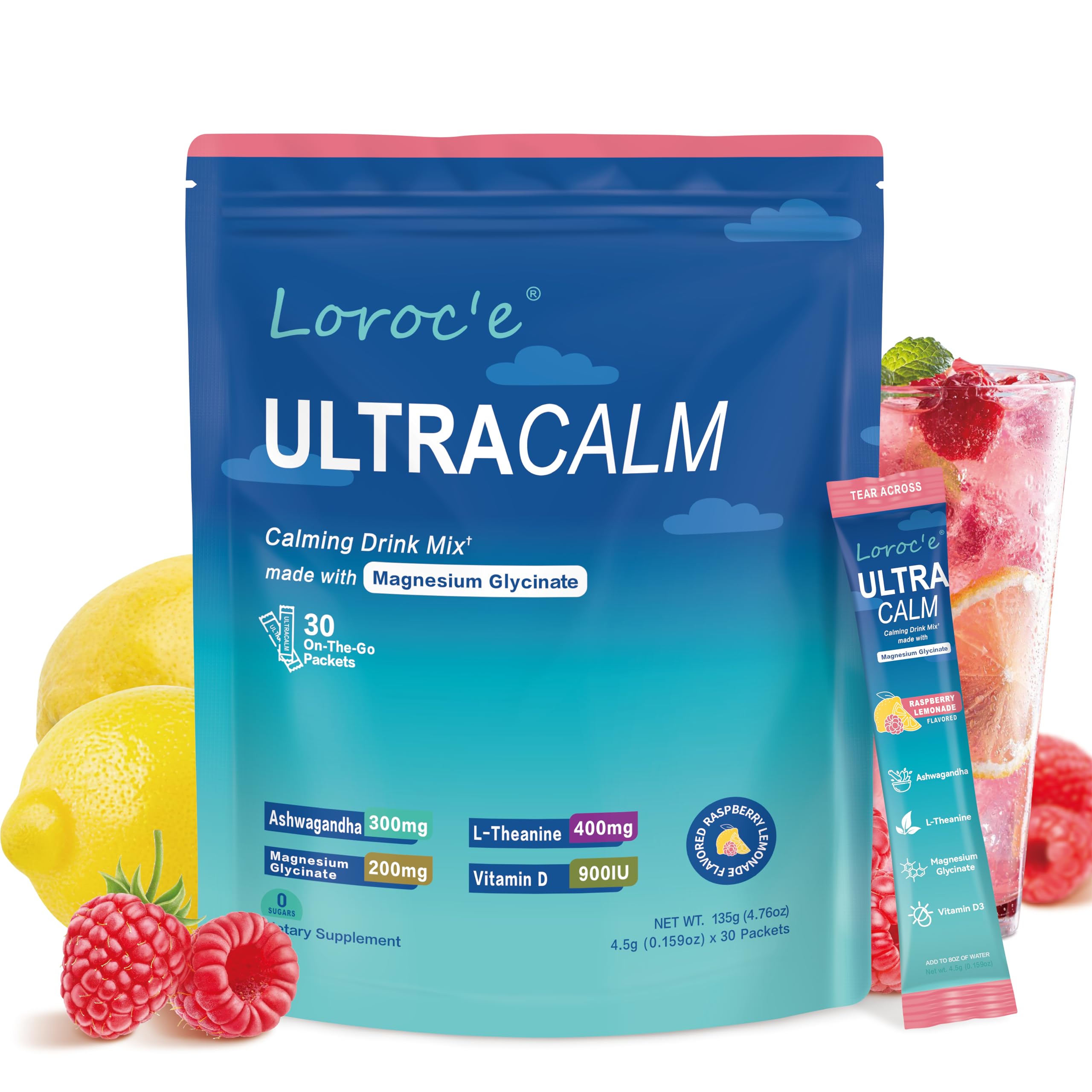 UltraCalm Cortisol Support Drink with Magnesium Glycinate

