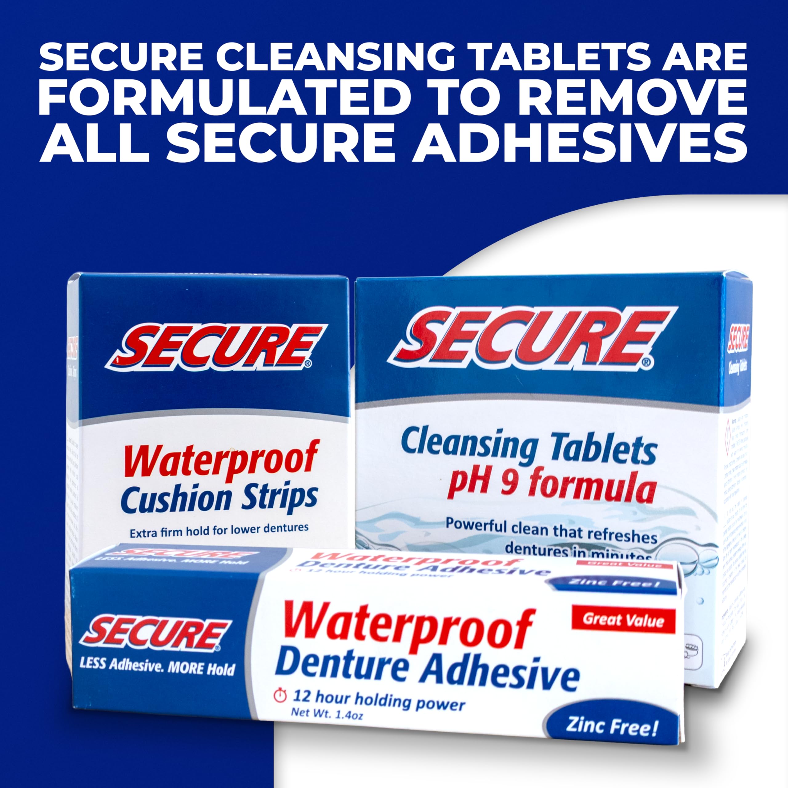Denture Adhesive Cream for Uppers & Partials – Zinc-Free

