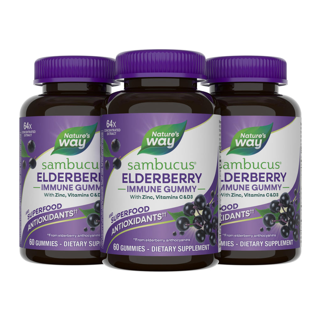 Nature's Way Sambucus Elderberry Gummies Immune Support

