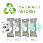 Bamboo Activated Charcoal Air Purifying Bags Odor Absorber

