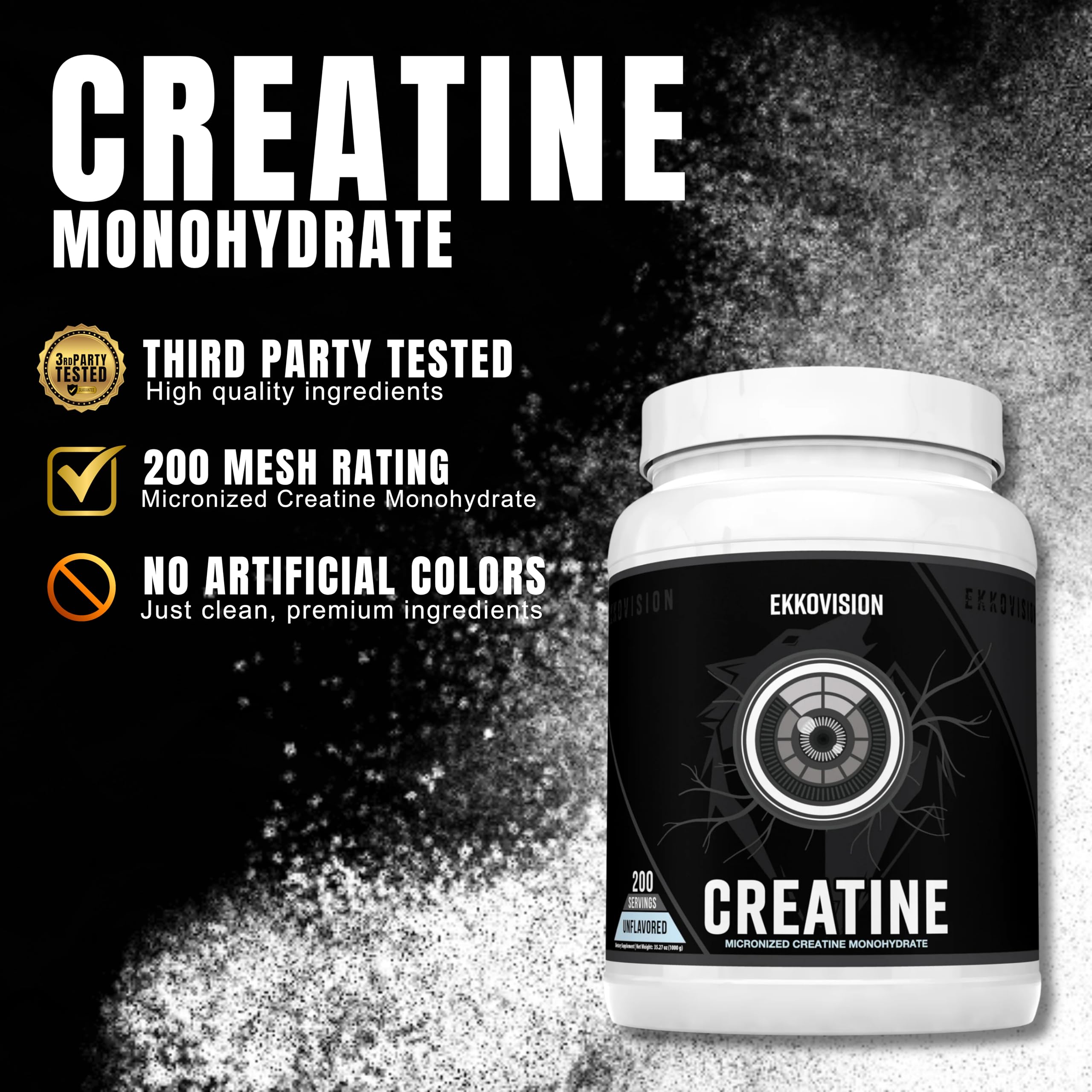 Ekkovision Creatine Monohydrate Powder Micronized

