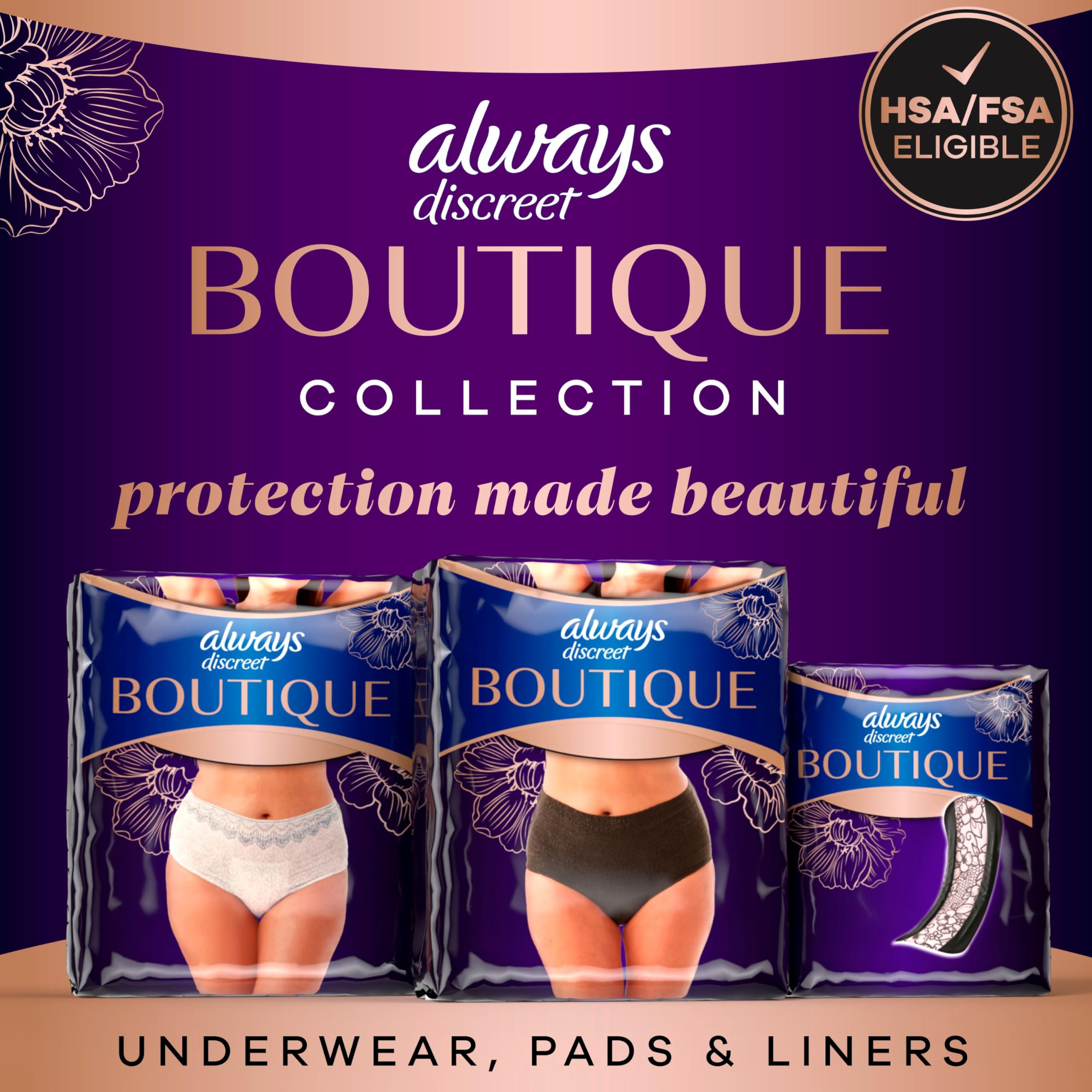Always Discreet Boutique Incontinence Underwear

