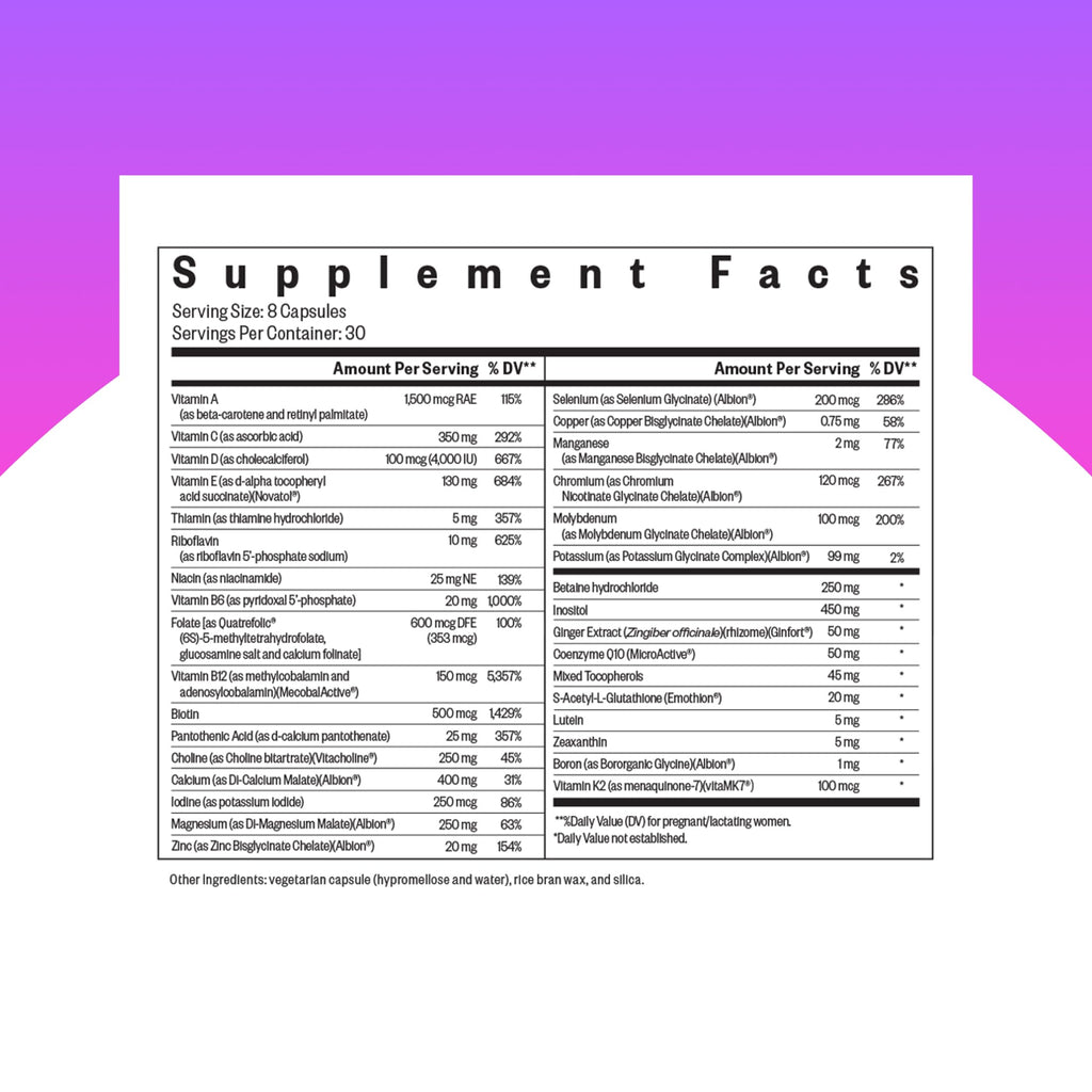 Seeking Health Optimal Prenatal Vitamin - Vegetarian

