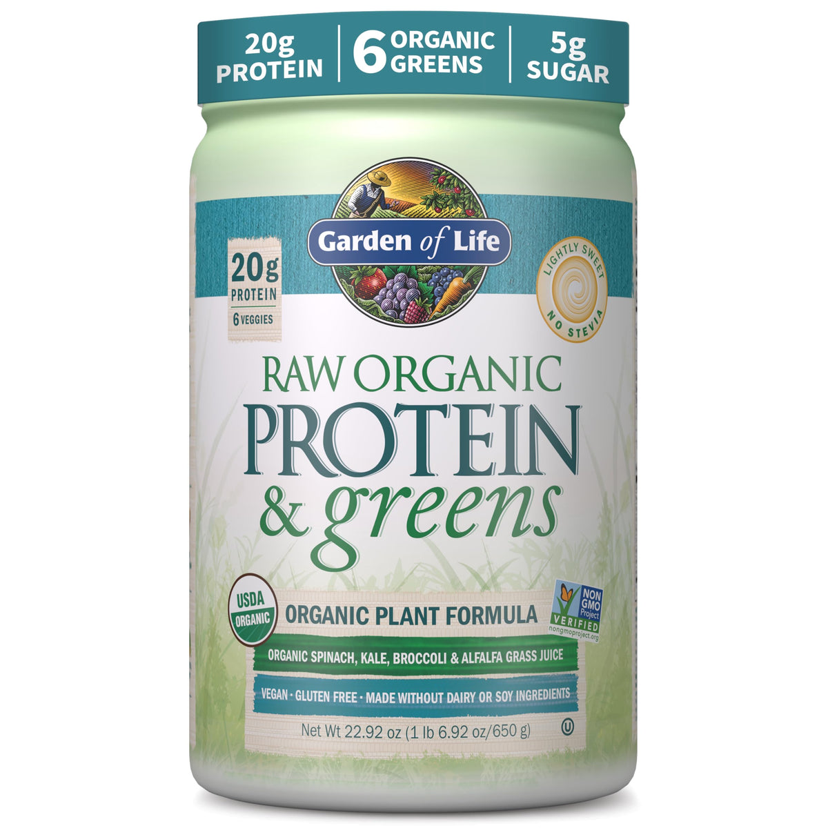 Garden of Life Raw Protein & Greens Plant-Based Protein Powder