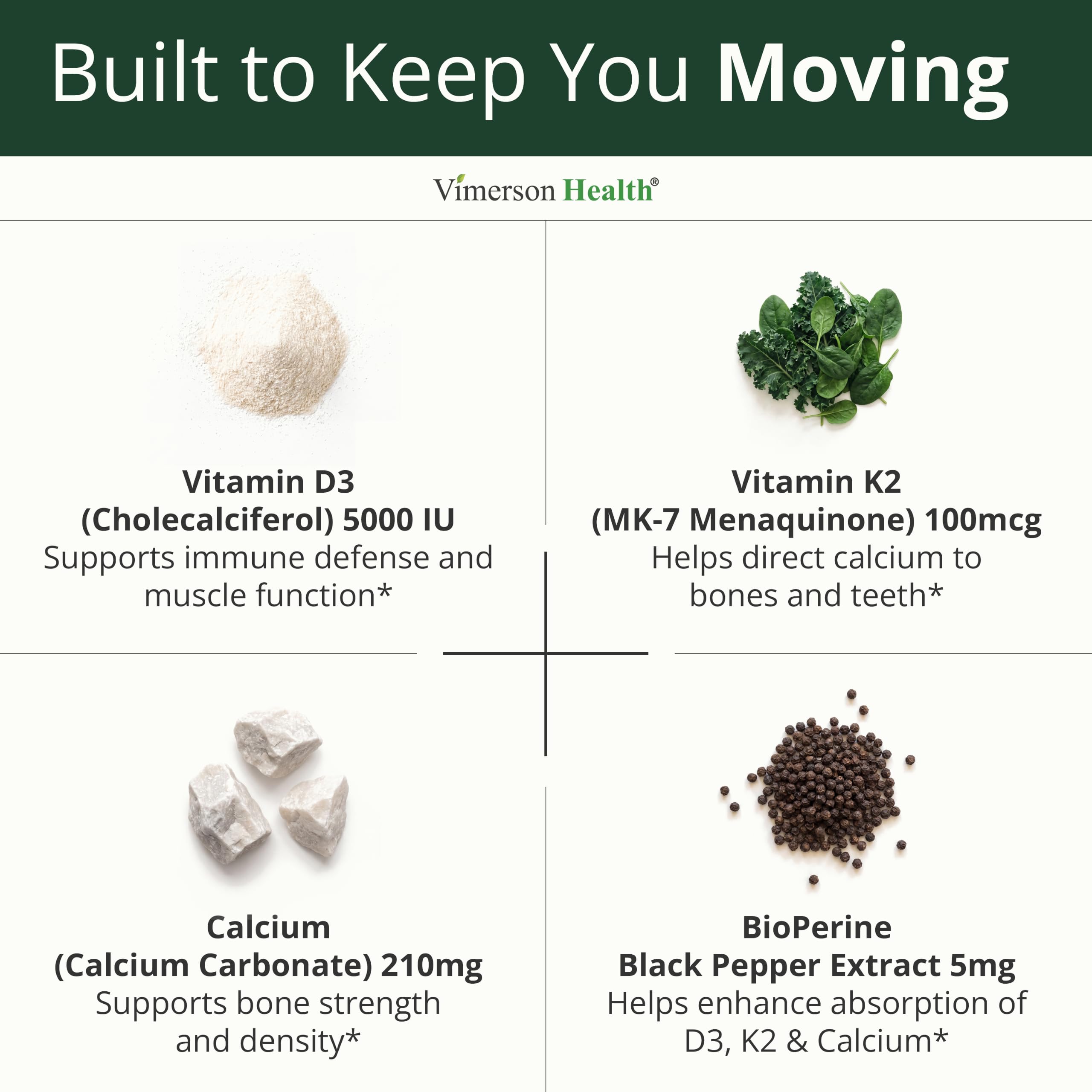 Bone Health Dietary Supplement | Immune & Muscle Support

