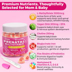 Prenatal Vitamin Gummies with Methylfolate & Omega-3

