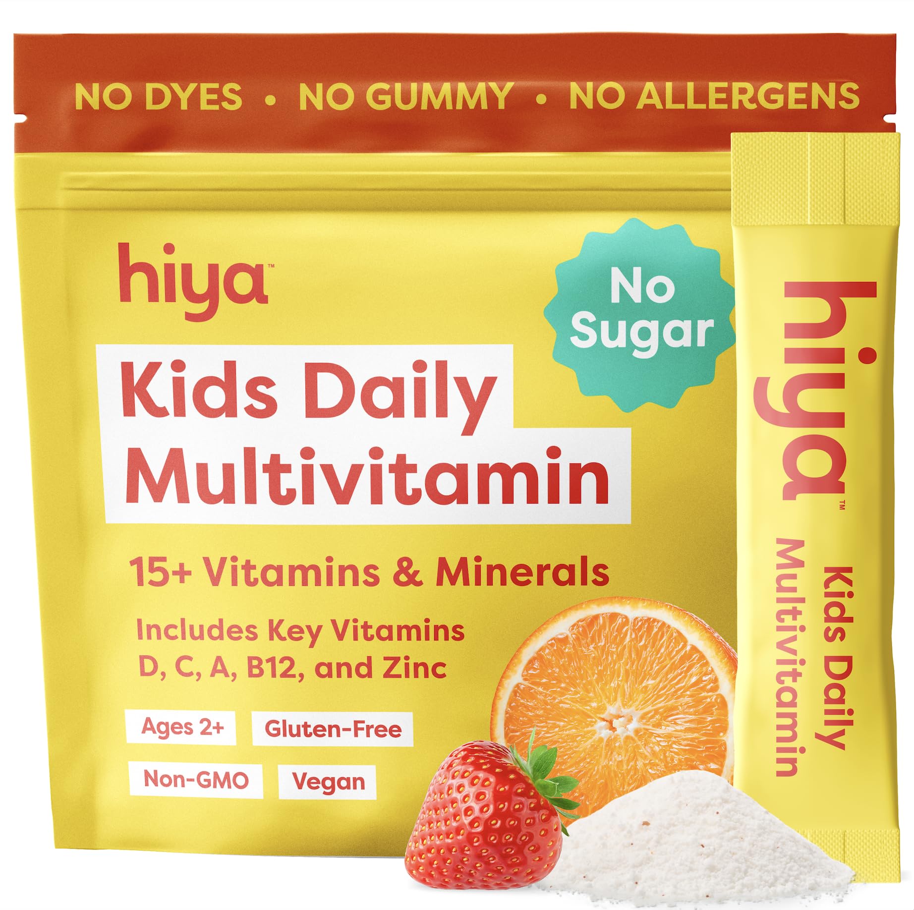 Hiya Kids Multivitamin – Sugar-Free Daily Vitamin for Growth

