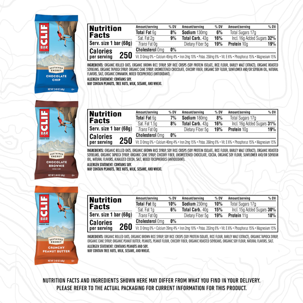 CLIF BAR Energy Bars - Plant-Based & Non-GMO

