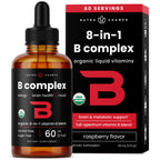 Vitamin B Complex Liquid Drops - USDA Organic B12

