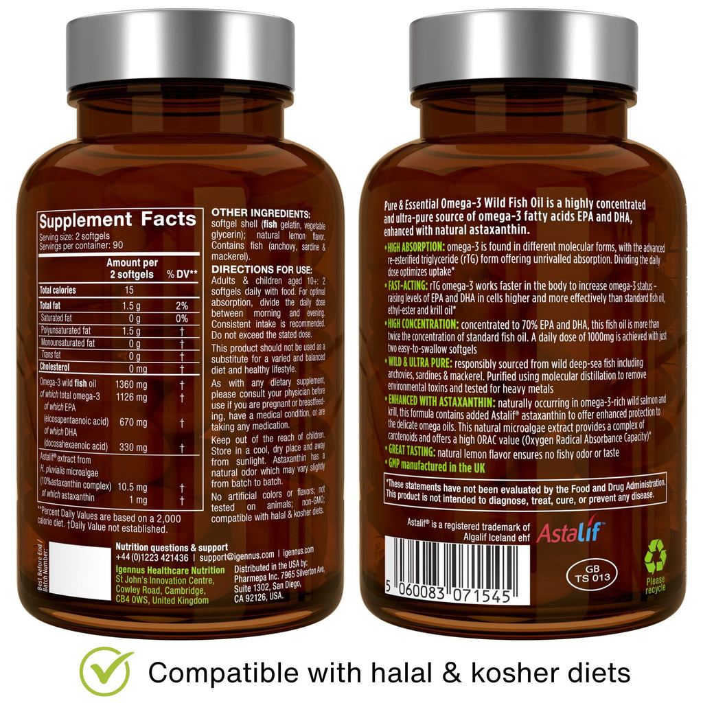Igennus Omega-3 Ultra Pure Fish Oil


