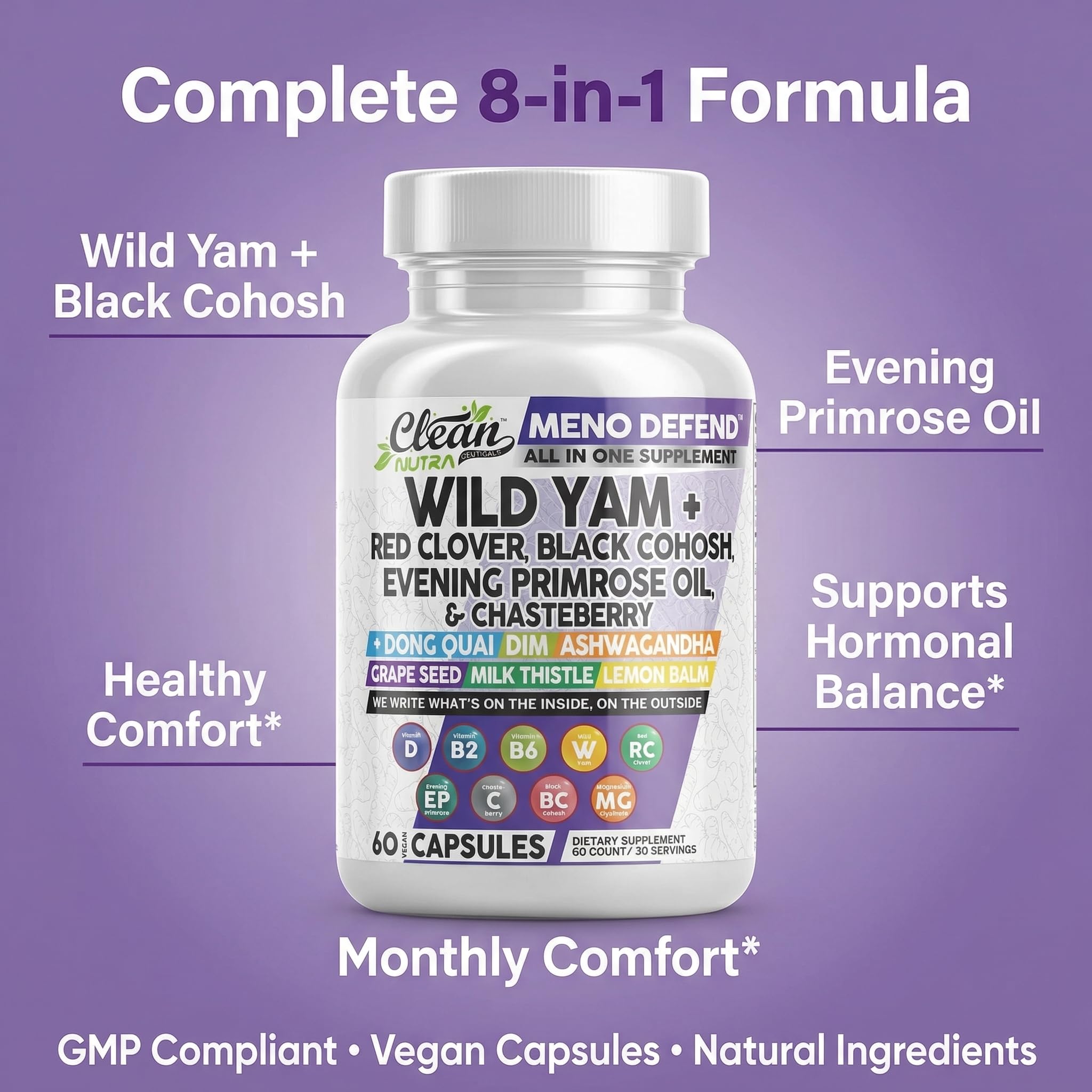 Clean Nutra Menopause Support Supplement for Women

